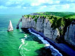 Le soir &agrave; Etretat